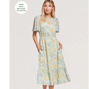 Lost + Wander MOUNTAIN BLOOM MIDI DRESS